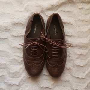 X-Appeal Women's Brown Oxford Shoes
